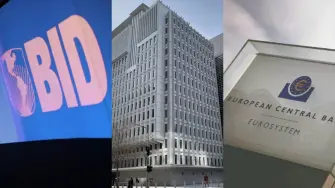 Fachadas de 3 de los más importantes bancos de desarrollo en el mundo.