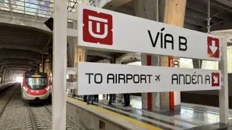 Estación AIFA de la Terminal del Tren Suburbano.