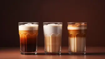 Cappuccino, latte y flat white