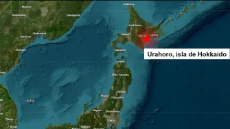 Ubicación geográfica de la ciudad de Urahoro, en el este de la isla nipona de Hokkaido.