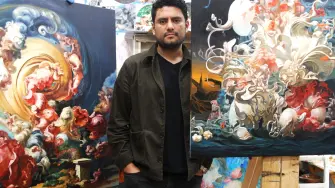 El artista Miguel Casco.