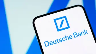 FILE PHOTO: Deutsche Bank logo is seen in this illustration taken December 3, 2025. REUTERS/Dado Ruvic/Illustration/File Photo