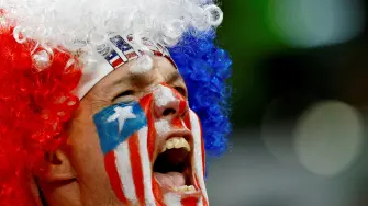 Aficionado de Estados Unidos en el Mundial de futbol 2026.