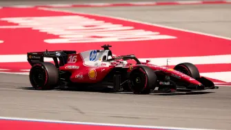 El Ferrari de Charles Leclerc.