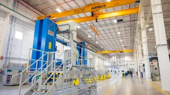 La planta es cuatro veces más grande de lo que se proyectó inicialmente, compartió el presidente de Airbus en México, Ricardo Capilla.