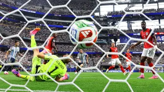 Gol de Messi, durante el encuentro entre Argentina y Austria en la Fase de Grupos del Mundial de futbol 2026.