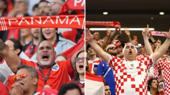 Aficionados de Panamá y Croacia en el Mundial de futbol 2026.