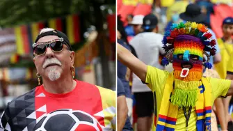 Fanáticos de Alemania y Ecuador en el Mundial 2026.