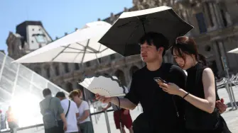 La temperatura tocó un máximo de 44.3° en Europa esta semana; Francia, uno de los países más afectados.