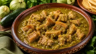 Chicharrón en salsa verde