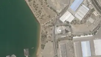 A satellite image shows damage at the control tower in the port of Chabahar, Iran, July 9, 2026, after the U.S. military said on Wednesday (July 8) it launched fresh strikes on Iran to keep the Strait of Hormuz open to shipping. 2026 PLANET LABS PBC/Handout via REUTERS THIS IMAGE HAS BEEN SUPPLIED BY A THIRD PARTY. MANDATORY CREDIT.