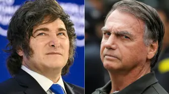 Javier Milei y Jair Bolsonaro.