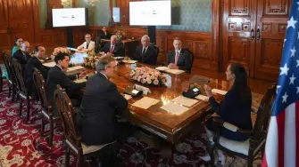 Sheinbaum se reunió con Greer en Palacio Nacional