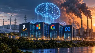 La expansión de centros de datos, servicios en la nube e infraestructura para inteligencia artificial está elevando la demanda eléctrica del sector tecnológico, mientras sus avances para reducir emisiones no marchan al mismo ritmo que sus compromisos climáticos.