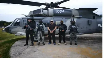 Fuerzas federales detuvieron en Tepalcatepec, Michoacán, a Edgar Valeriano “N”, alias “El Kamoni”, señalado como jefe regional del Cártel de Tepalcatepec.