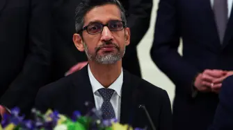 WASHINGTON, DC - SEPTEMBER 29: Google CEO Sundar Pichai attends a meeting on artificial intelligence in the East Room of the White House on September 29, 2026 in Washington, DC. The meeting comes as some have called for a slowdown in AI development amid rising safety concerns.   Kevin Dietsch/Getty Images/AFP (Photo by Kevin Dietsch / GETTY IMAGES NORTH AMERICA / Getty Images via AFP)