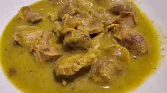 Mollejas de pollo en salsa verde