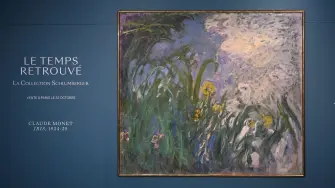 "Iris", del pintor francés Claude Monet (1924-1925), durante la presentación previa de 28 obras impresionistas de la Colección Schlumberger.