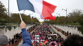 Protesta en Francia contra el racismo y el fascismo.