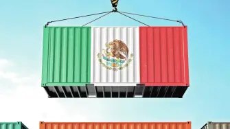 Las exportaciones mexicanas de productos crecieron a una tasa interanual de 37.9% en septiembre, mientras que las importaciones subieron 33.1%, informó este martes el Inegi.