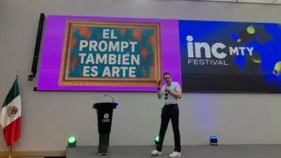 Ronan Massez durante su presentación en incMTY 2026.