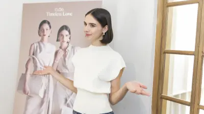 María Ibarra en la presentación de la campaña del Día de las Madres.