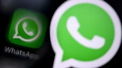 This illustration photograph taken on December 1, 2025, shows the logo of US instant messaging software Whatsapp displayed on a smartphone's screen, in Frankfurt am Main, western Germany. (Photo by Kirill KUDRYAVTSEV / AFP)