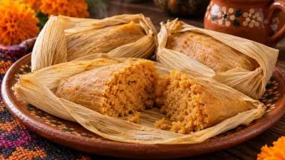 Tamales de calabaza y piloncillo