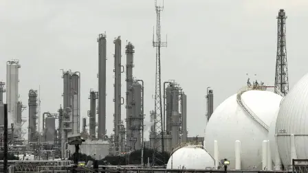 Refinería Deer Park en Texas. Foto: AFP