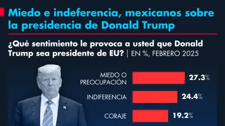 Miedo e indeferencia, mexicanos sobre la presidencia de Donald Trump