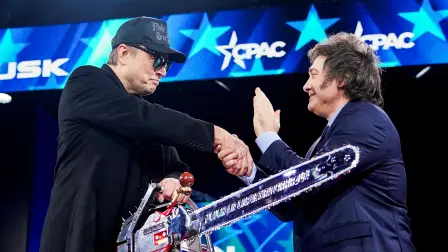 Elon Musk y el presidente de Argentina Javier Milei acudieron a la Conferencia de Acción Política Conservadora (CPAC) en National Harbor, Maryland.