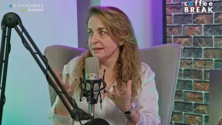 Bárbara Anderson, autora del libro "Los dos hemisferio de Lucca", en el Coffee Break.