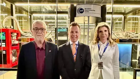 El gobernador Pablo Lemus se reunió este lunes con el director del Barcelona Supercomputing Center (BSC), Mateo Valero.