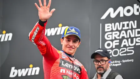 Marc Márquez, del equipo Ducati Lenovo, ganador del Gran Premio de Austria de MotoGP.