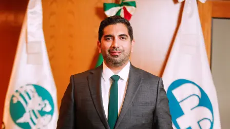 Roberto Lazzeri Montaño, director de Nacional Financiera (Nafin) y el Banco Nacional de Comercio Exterior (Bancomext).