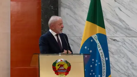 Luiz Inacio Lula da Silva, presidente de Brasil.