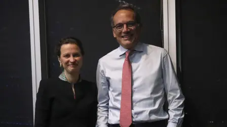 Entrevista a la Vicepresidenta del Banco Mundial, Susana Cordeiro y el vicepresidente mundial para europa , AmÈrica latina y el caribe, Alfonso GarcÌa. Foto Rosario Servin