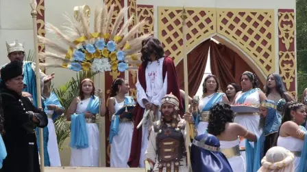Representación de la Pasión de Cristo en Iztapalapa.