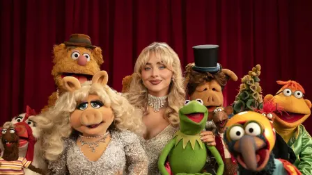 Sabrina Carpenter con los Muppets en The Muppet Show. Foto: Cortesía Disney