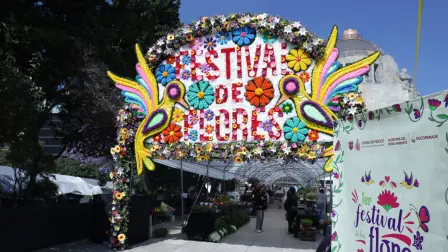 Festival de flores ornamentales en la Ciudad de México.