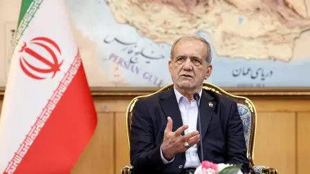 Masud Pezeshkian, presidente de Irán.