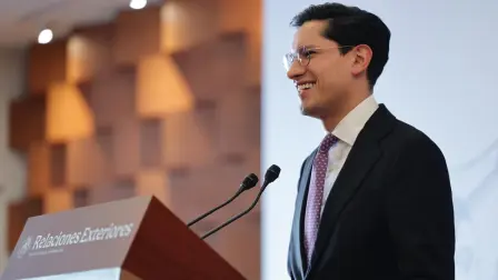 El secretario de Relaciones Exteriores (SRE), Roberto Velasco.