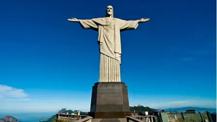 Cristo de Corcovado, en Río De Janeiro, Brasil.