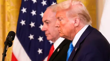 Benjamin Netanyahu, primer ministro de Israel y Donald Trump, presidente de Estados Unidos.