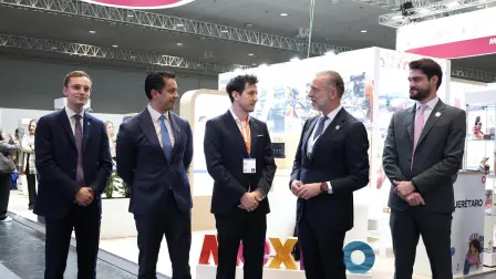 El titular de la Sedesu, Marco Antonio Del Prete Tercero, se reunió con directivos de la empresa en el marco de la Hannover Messe en Alemania.