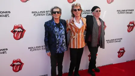 Ronnie Wood, Mick Jagger y Keith Richards.