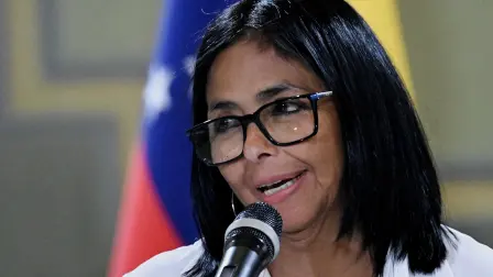 La presidenta interina de Venezuela, Delcy Rodríguez.