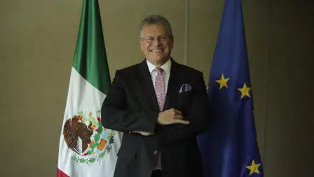 El Comisario europeo de Comercio y Seguridad Económica, Maroš Šefčovič. Foto EE: Fernando Villa del Ángel.