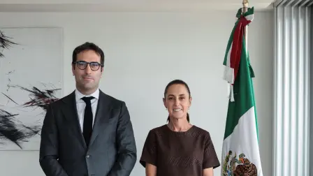 La presidenta de México, Claudia Sheinbaum se reunió con Carlos Cuerpo, vicepresidente primero del Gobierno de España.