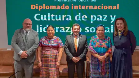 Rigoberta Menchú presentó el Diplomado internacional en “Cultura de paz y liderazgo social”.
